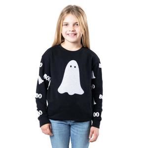 NEW JANE MARIE boo! crew sweatshirt in black